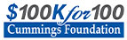 $100k for 100 Cummings Foundation logo